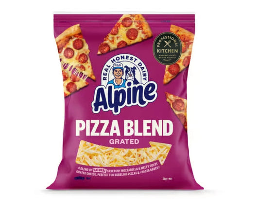 Alpine Pizza Blend Grated Cheese 2Kg