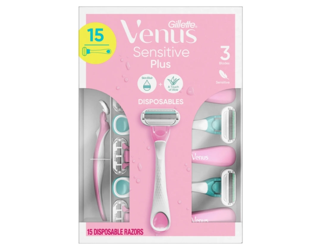 Gillette Venus Sensitive Disposable Razors 15 Pack