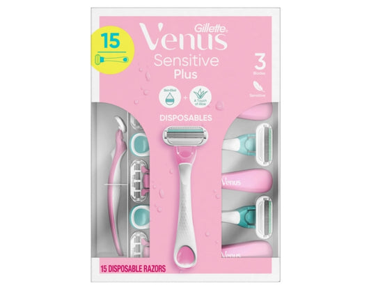 Gillette Venus Sensitive Disposable Razors 15 Pack