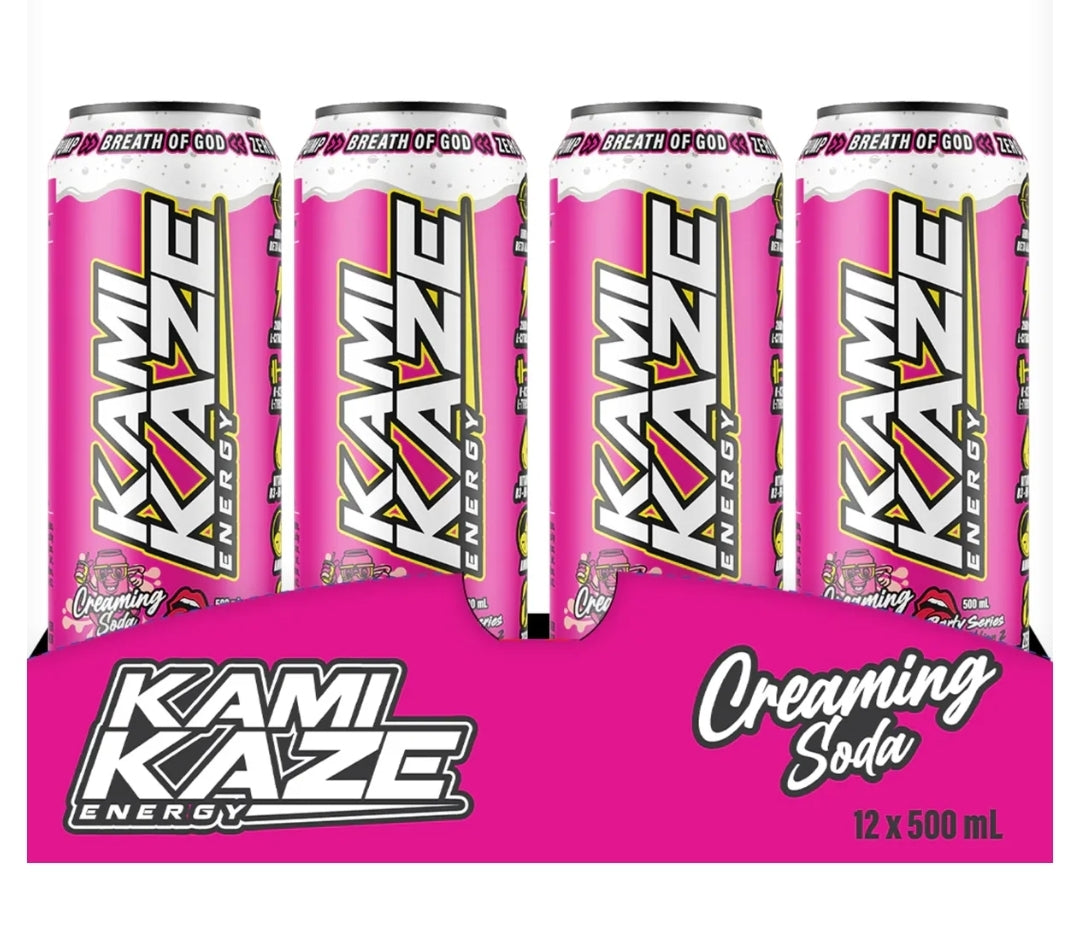 Kami Kaze Pre Workout Creaming Soda 12x 500ml