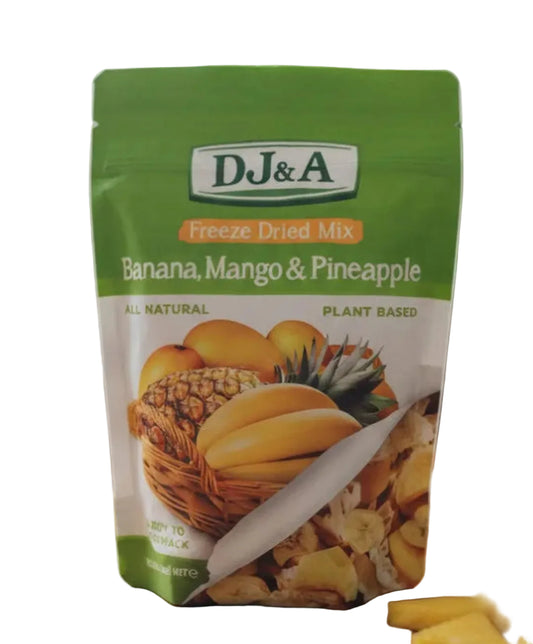DJ & A Freeze Dried Banana, Mango & Pineapple 180g