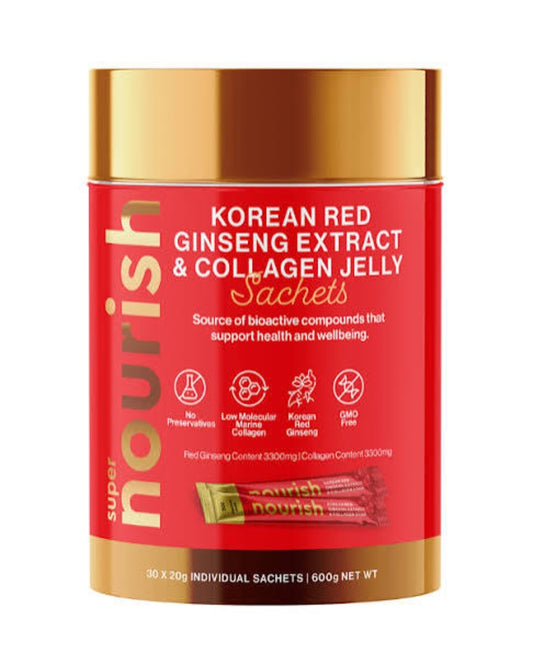 Nourish Korean Ginseng & Collagen 30x 20g Jelly Sachets