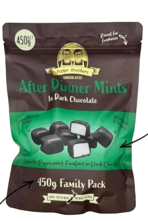 Potter Brothers Peppermint Creams In Dark Chocolate 450g