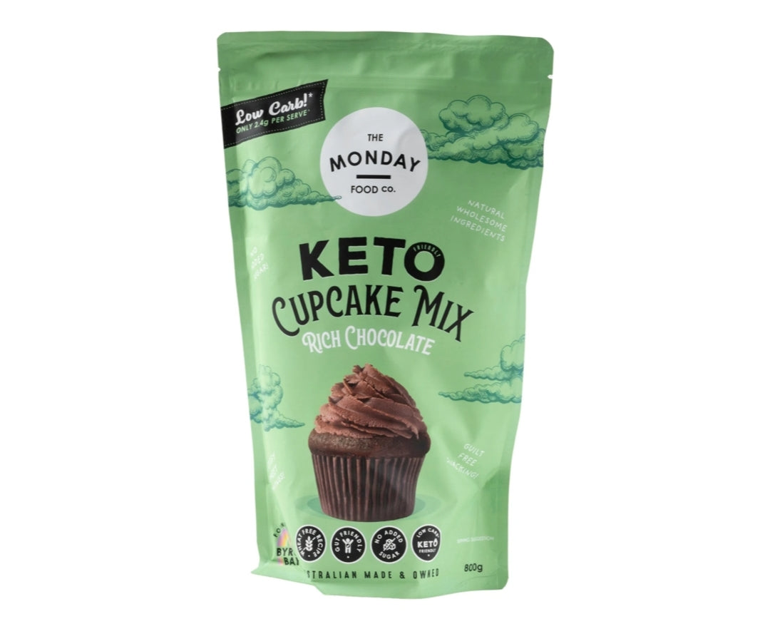 The Monday Food Co Keto Cup Cake Mix Rich Choc 800g