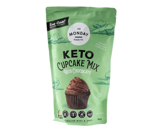 The Monday Food Co Keto Cup Cake Mix Rich Choc 800g
