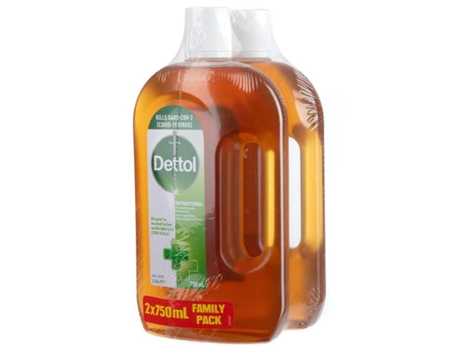 Dettol- Household Grade Anti Bacterial Disinfectant 2x 750ml