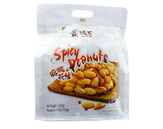 Huang Fei Hong Spicy Peanuts 3x 410gms