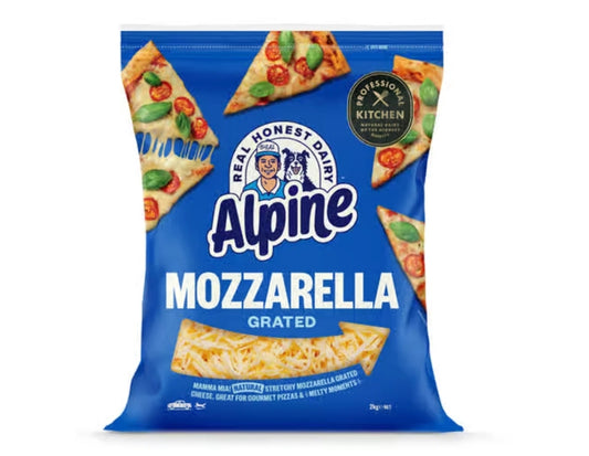 Alpine Mozarella Grated Cheese 2Kg
