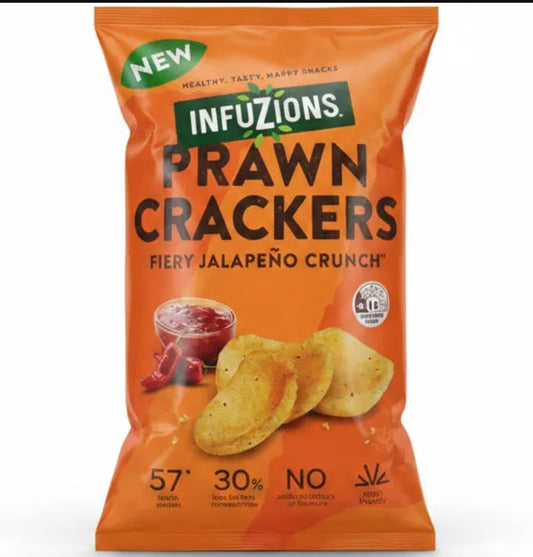 Majans Infuzions Prawn Crackers Fiery Jalapeño 350g