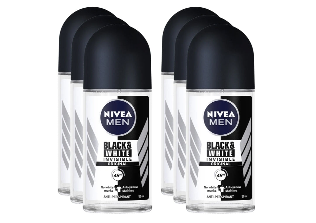 Nivea Roll On Deodorant 6x 50ml