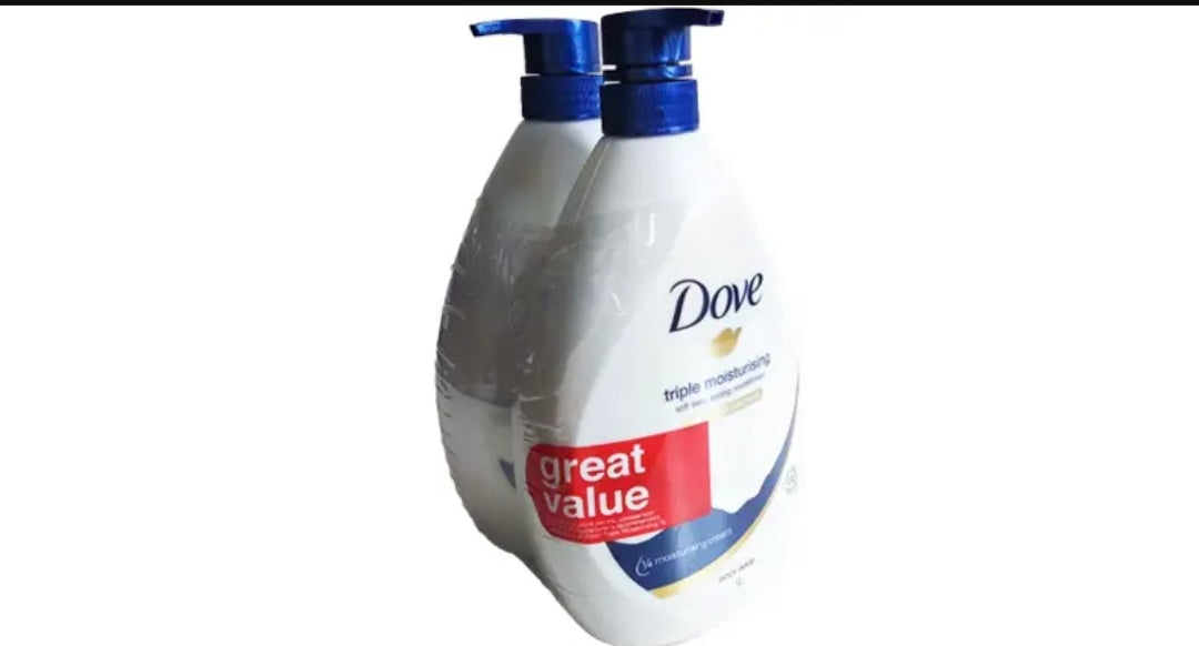 Dove Triple Moisture Body Wash 2x 1L