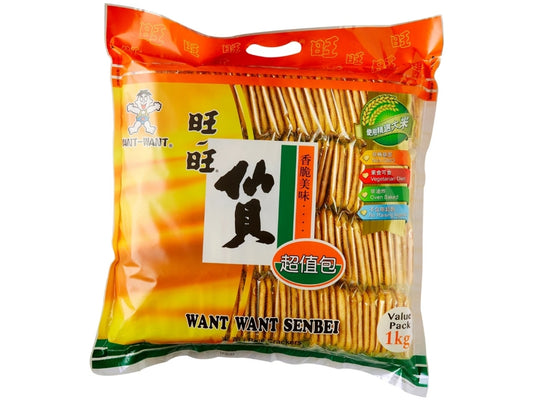 Want Want Senbei Rice Crackers 1Kg
