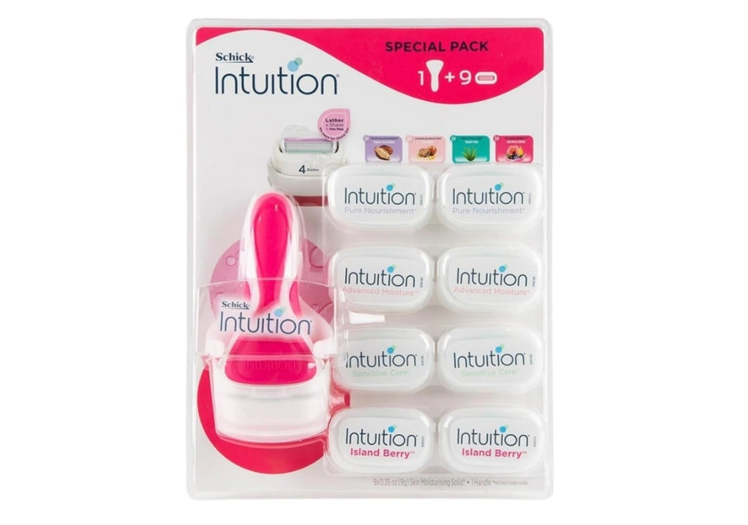 Schick Intuition Razor + 9 Cartridges