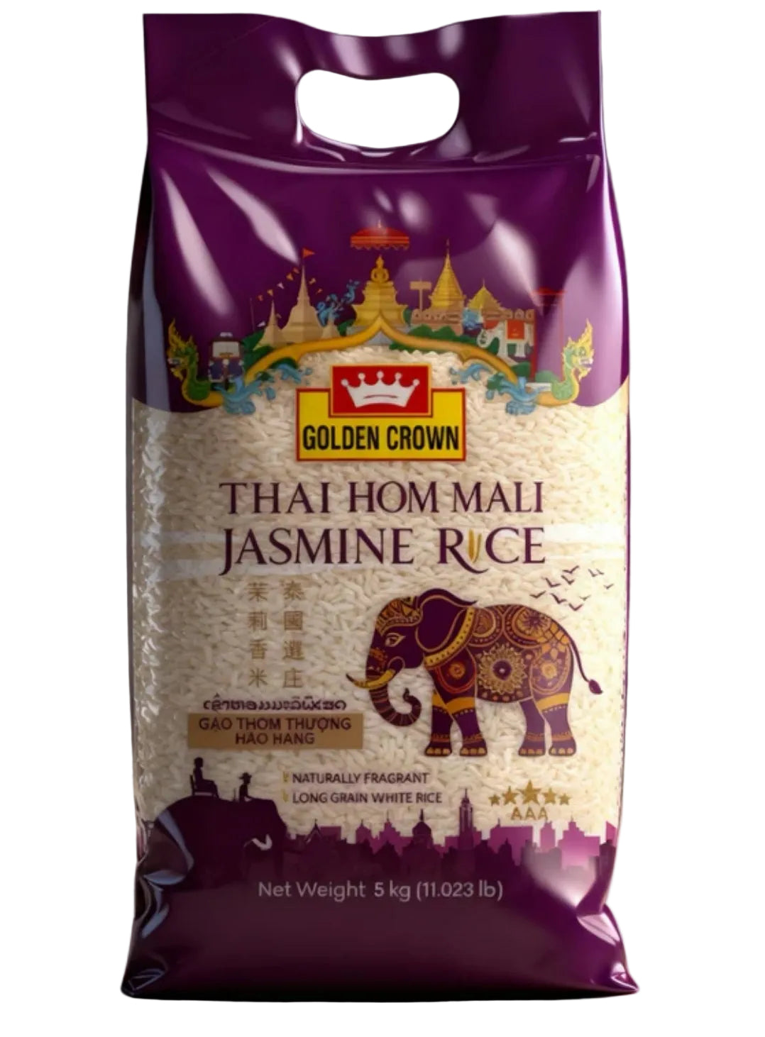 Golden Crown Thai Hom Mali Jasmine Rice 5Kg