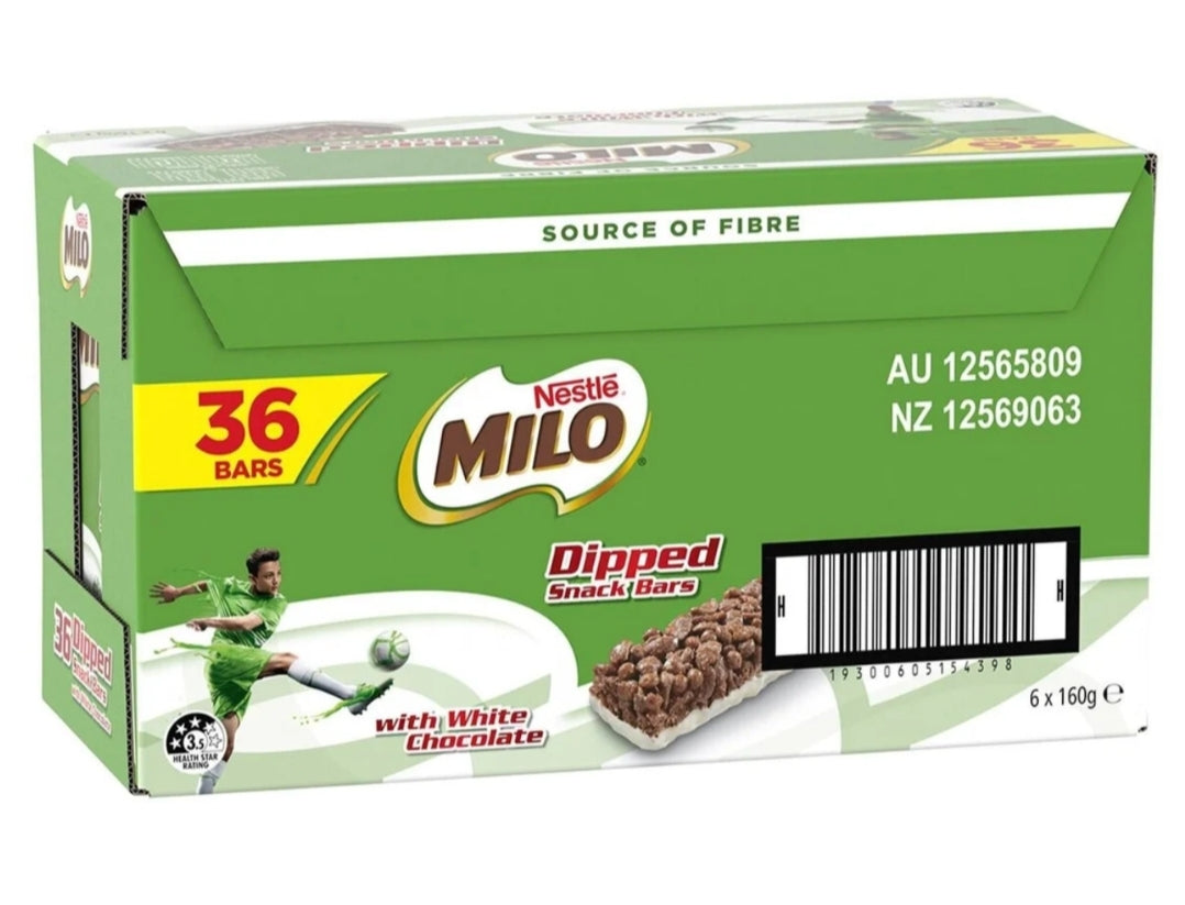 Nestle Milo Snack Bars 36x 27g