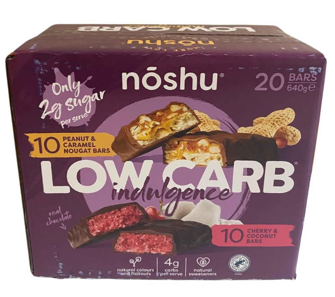 Noshi Low Carb Indulgence Bars 20x 32g