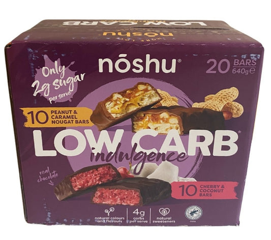 Noshi Low Carb Indulgence Bars 20x 32g