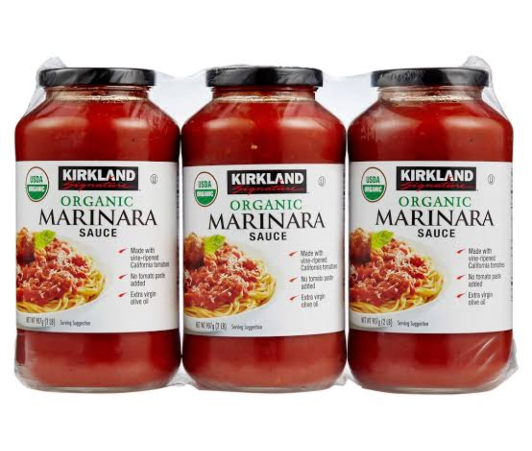 Kirkland Signature Organic Marinara Sauce 3x 680g