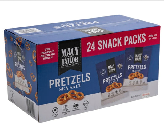 Macy & Tailor Pretzels Sea Salt 24x 20g