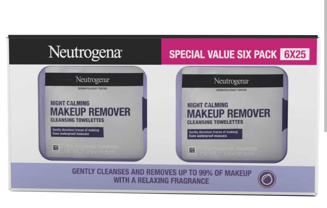 Neutrogena Makeup Wipes 6x 25ct