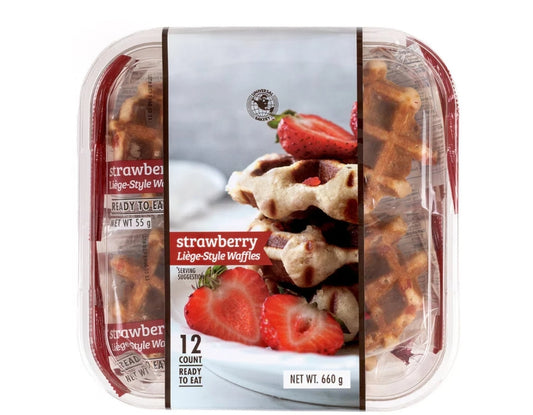 Universal Bakery Strawberry Waffles - 12 x 55g