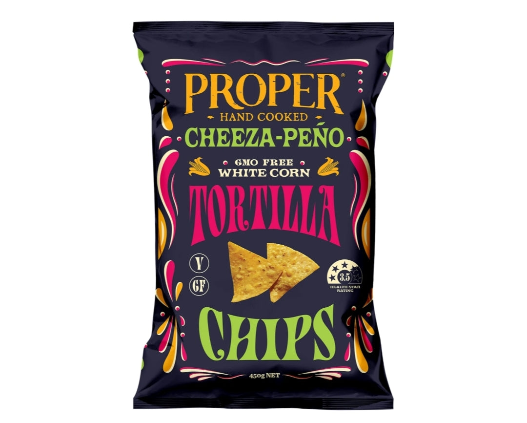 Proper Crips Cheeza - Peno Tortilla Chips 450g