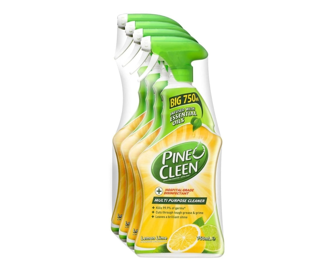 Pine O Cleen Multipurpose Cleaner Lemon Lime Burst 4x 750ml