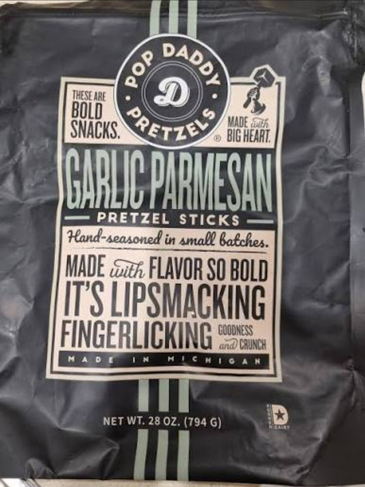 Pop Daddy Pretzels Garlic Parmesan 794g
