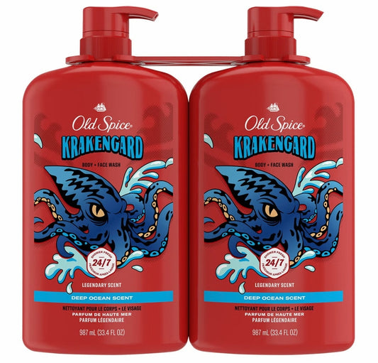 Old Spice Krakengard Body Wash 2x 987ml