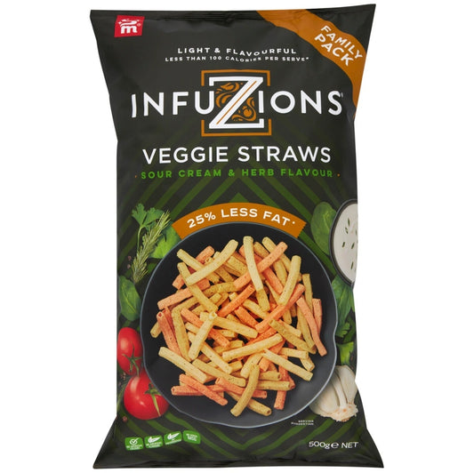 Majans Infuzions Veggie Straws 500g